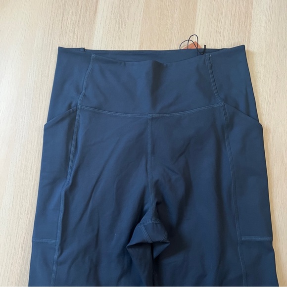 Girlfriend Collective Navy Blue High-Waisted Compressive Pocket Legging XL NWT - Picture 2 of 6